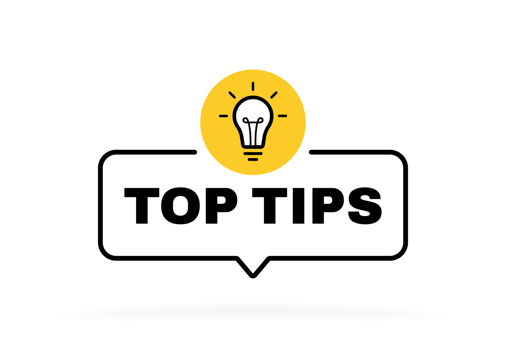 Top Tips graphic by Petro Bevz to support the top tips blog information.