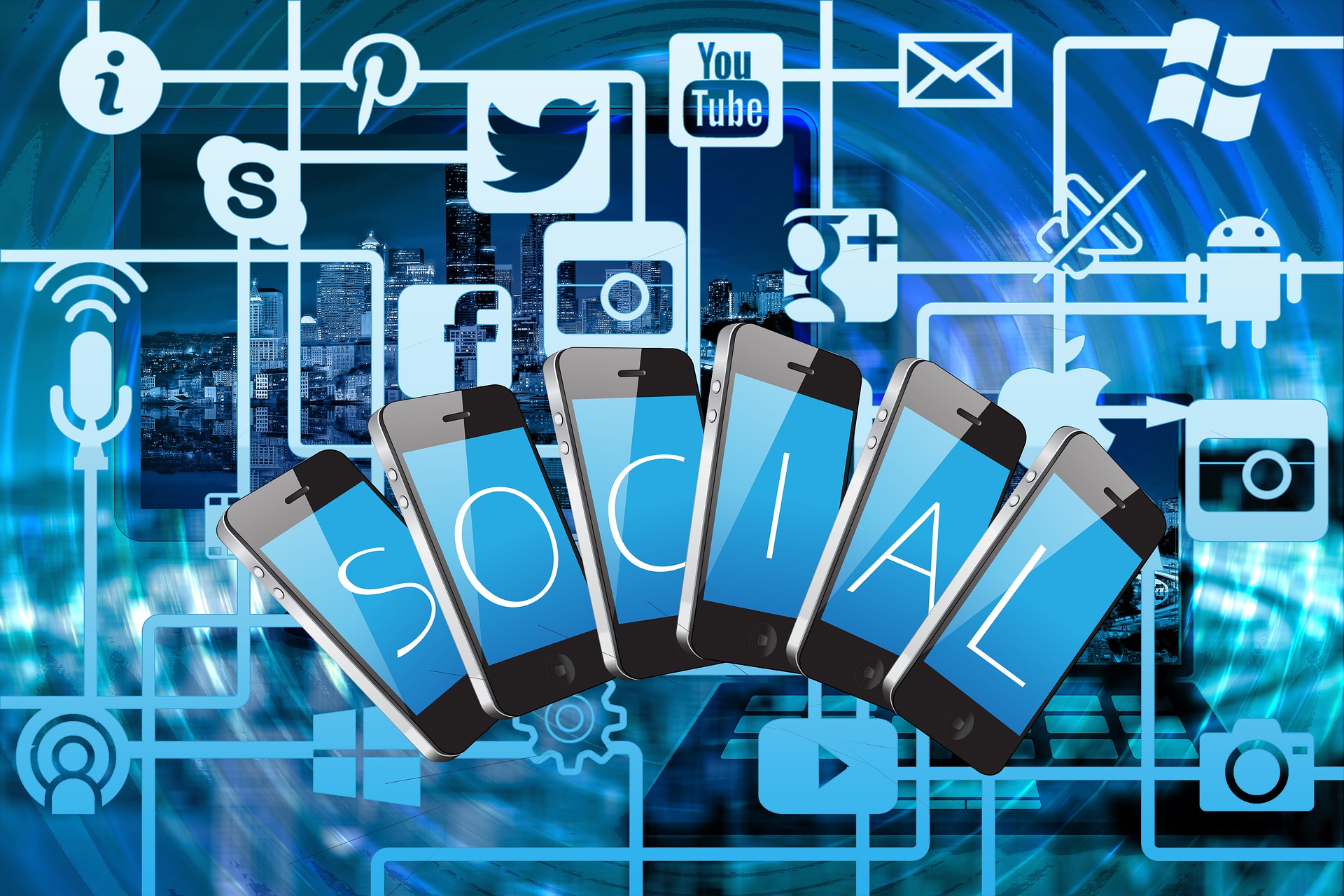Social media graphic representing the social media section of The Voice Over Industry article.